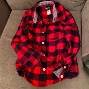 Buffalo plaid shirt size 5T